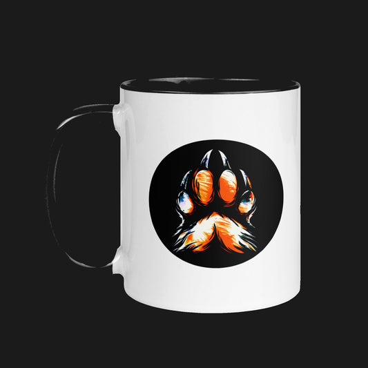 Fire Claw - Mug - 11oz - White with Black Handle & Interior