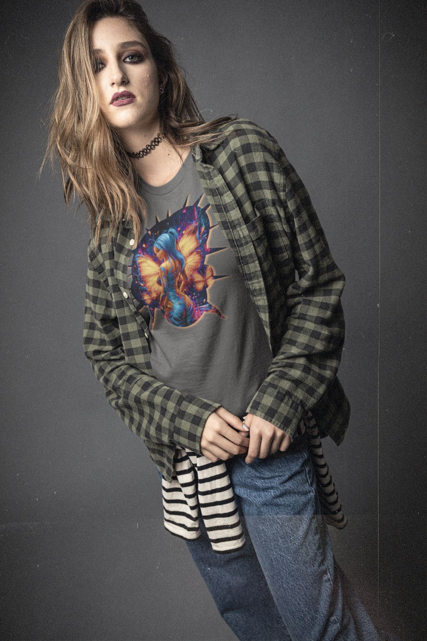 Break the Frame - women's style - Black / White / Asphalt / Maroon