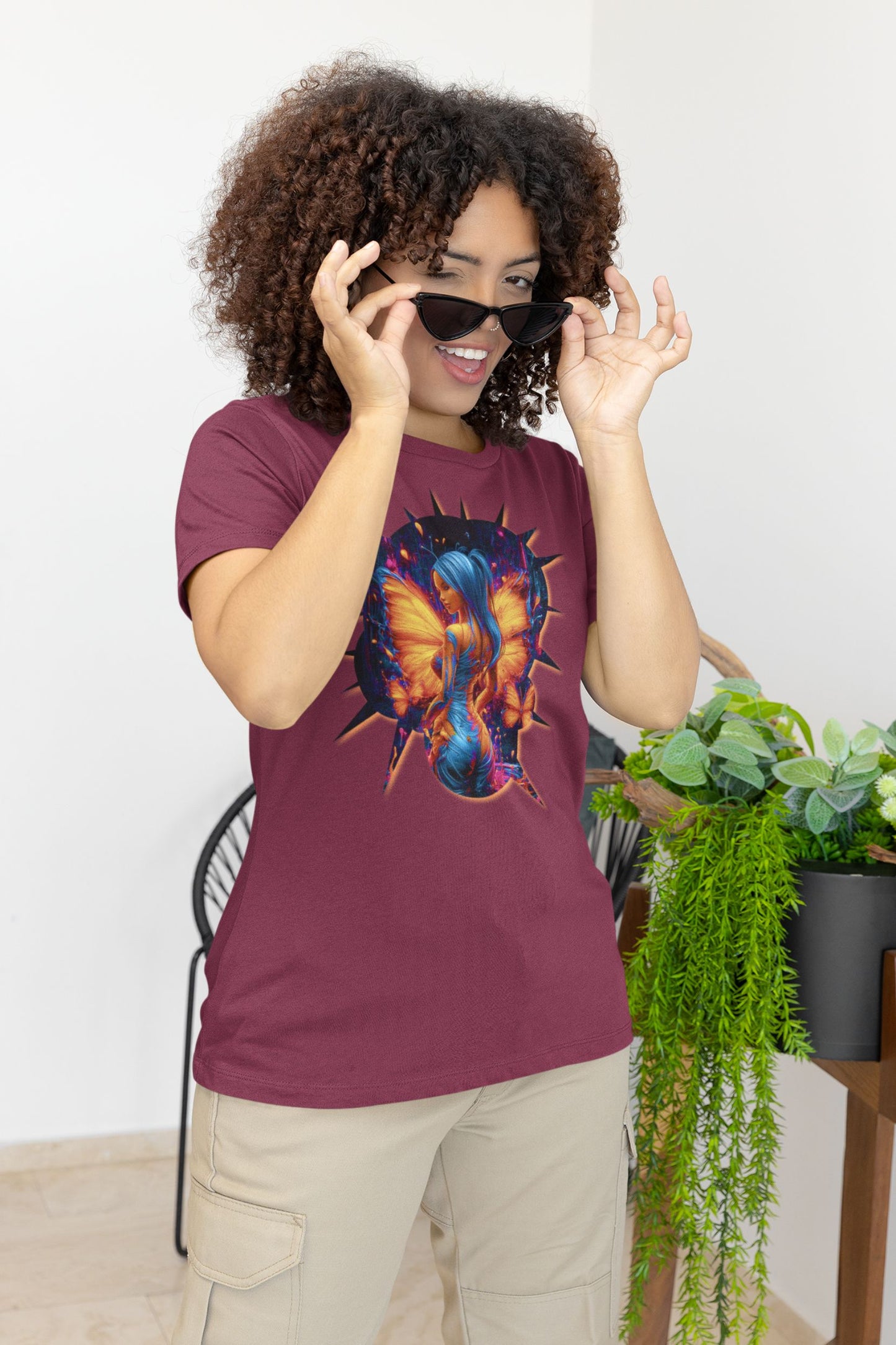 Break the Frame - women's style - Black / White / Asphalt / Maroon