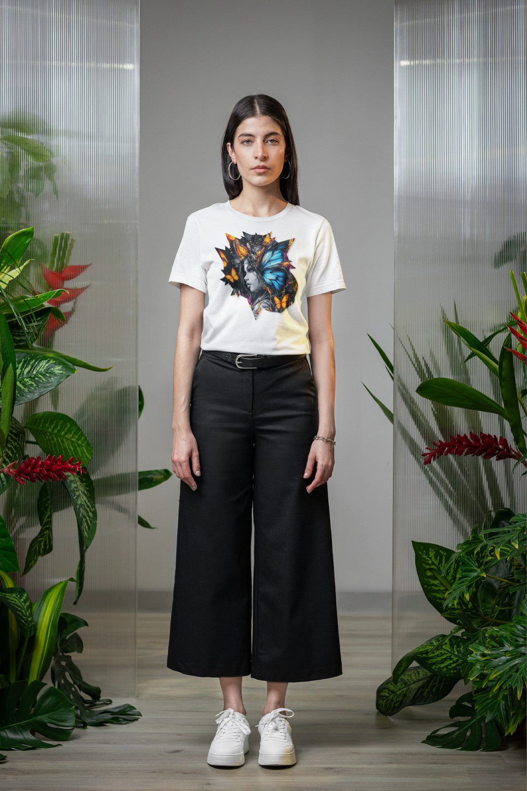 Electric Metamorphosis - women's style - Black / White / Navy / Soft pink