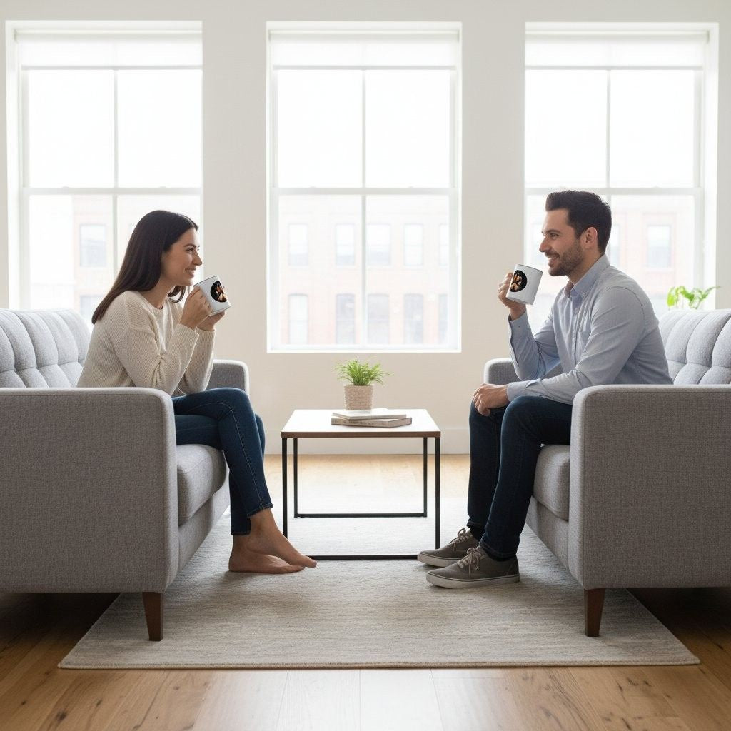 Fire Claw - Mug - 11oz - White with Black Handle & Interior